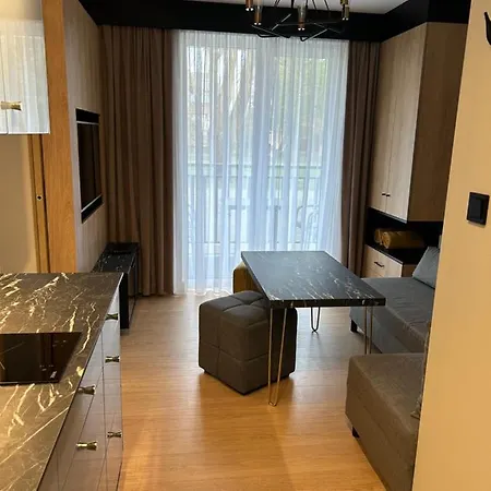Lazurowy Apartament Łeba Esterno foto