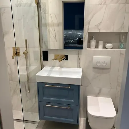 Lazurowy Apartament Łeba Esterno foto